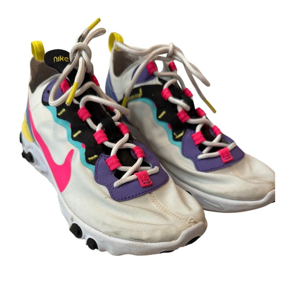 Nike React Element 55 Hyper Pink 2019 Women Size 6.5 Activewear Athleisure